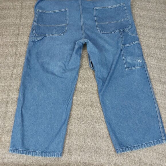 Liberty Men's Size 46x28 (52x27) Denim Bib Overalls READ - Picture 8 of 10